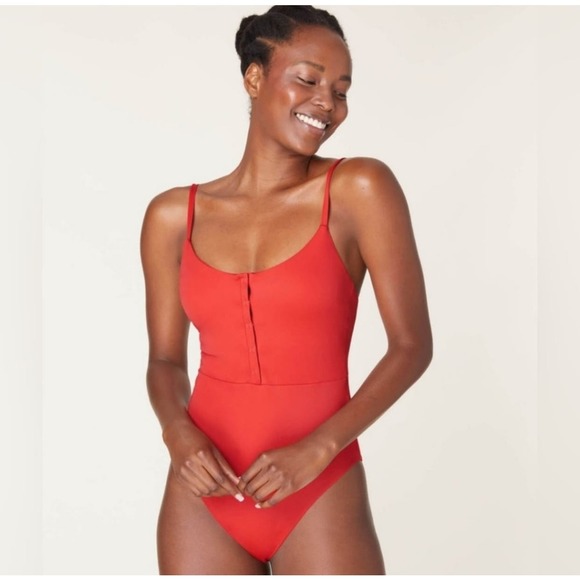 Andie Other - NWT Andie Swim The Snap One Piece Swimsuit In Chili Pepper Size XL